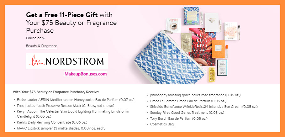 Receive a free 11-pc gift with $75 Multi-Brand purchase #nordstrom