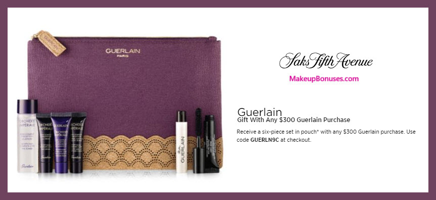Receive a free 7-pc gift with $300 Guerlain purchase #saks