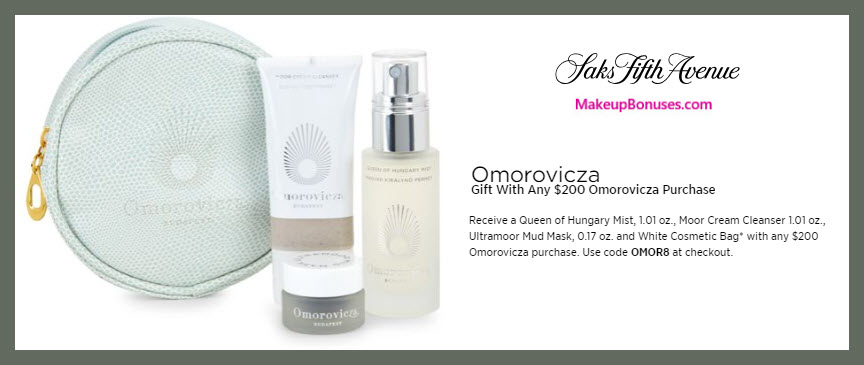 Receive a free 4-pc gift with $200 Omorovicza purchase #saks