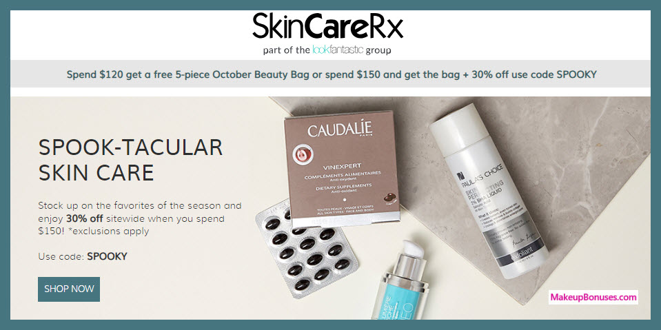 Receive a free 5-pc gift with $120 Multi-Brand purchase #SkinCareRx1