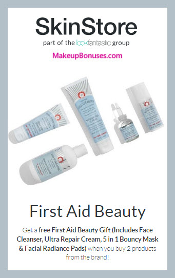 Receive a free 4-pc gift with 2+ products purchase #SkinStore