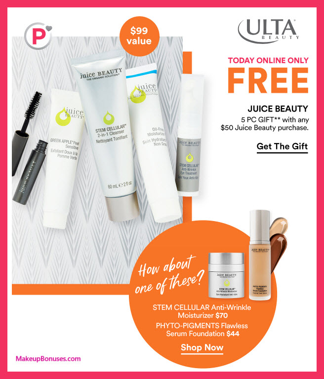 Receive a free 5-pc gift with $50 (Platinum Perk for Platinum & Diamond Members) purchase #ultabeauty