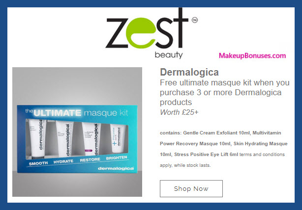 Receive a free 4-pc gift with 3+ products purchase #ZestBeauty