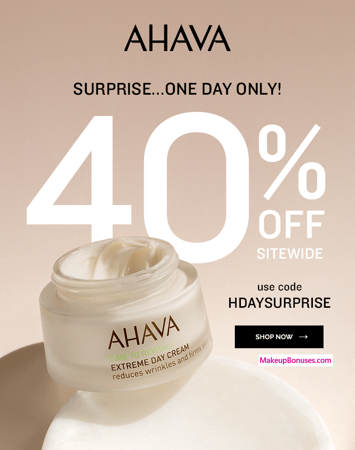 AHAVA Sale - MakeupBonuses.com