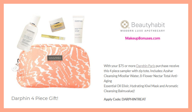 Receive a free 5-pc gift with $75 Darphin purchase #beautyhabit
