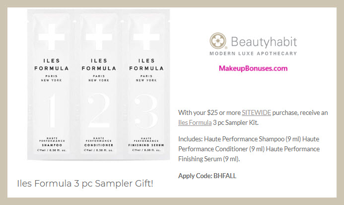 Receive a free 3-pc gift with $25 Multi-Brand purchase #beautyhabit