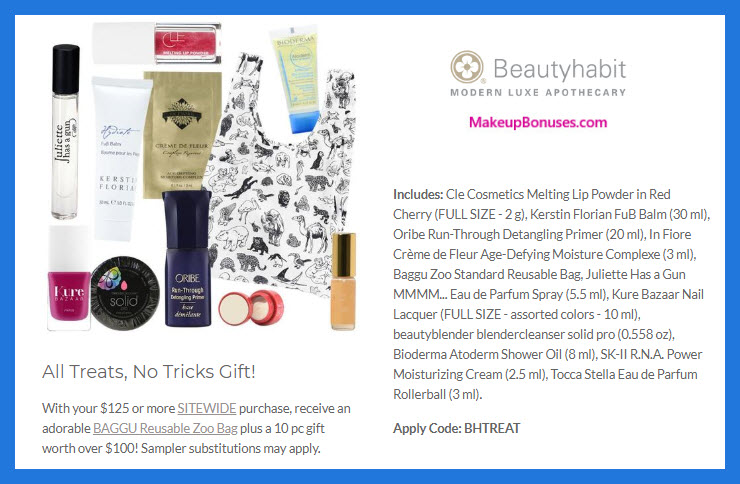 Receive a free 10-pc gift with $125 Multi-Brand purchase #beautyhabit