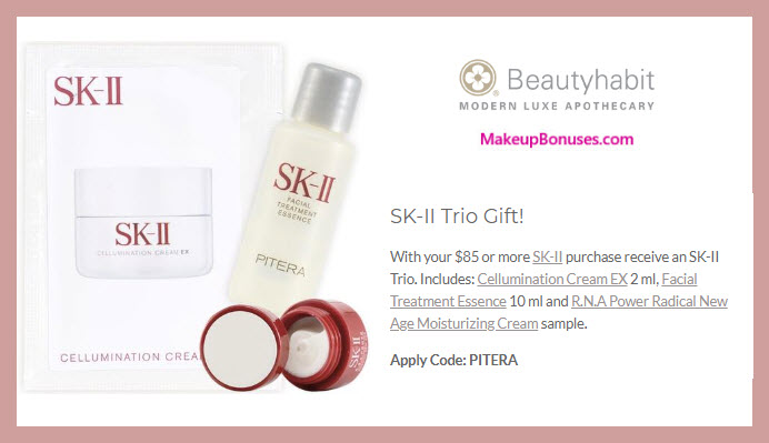 Receive a free 3-pc gift with $85 SK-II purchase #beautyhabit