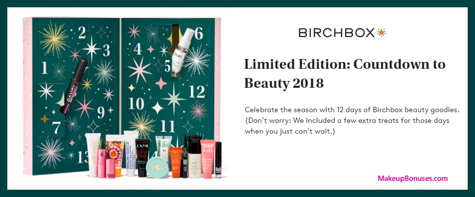 Countdown to Beauty 2018 - MakeupBonuses.com #Birchbox