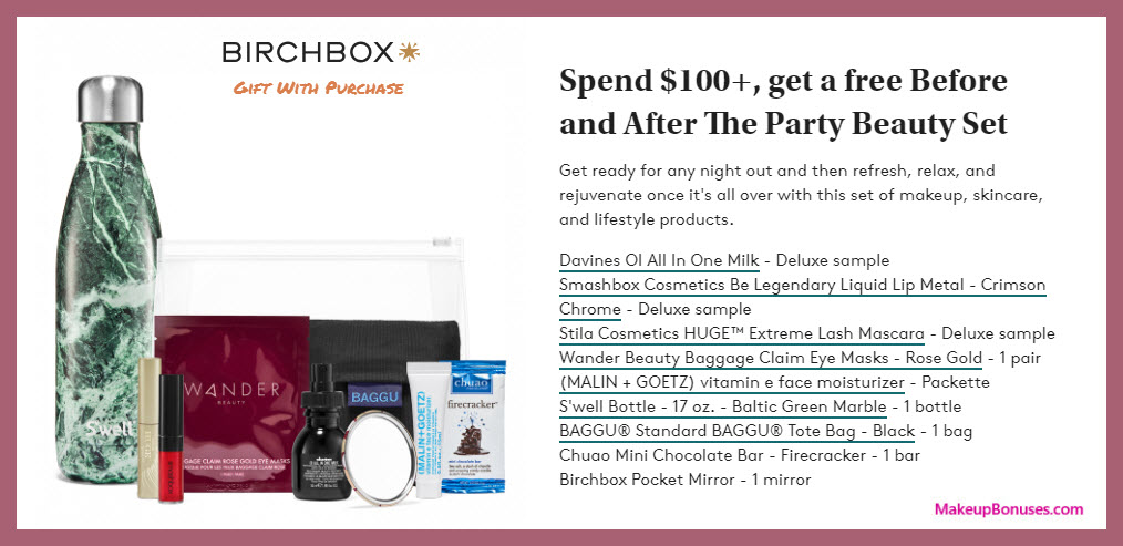 Receive a free 9-pc gift with $100 Multi-Brand purchase #Birchbox