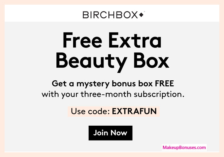 Receive a free 5-pc gift with 3 month recurring subscription purchase #Birchbox