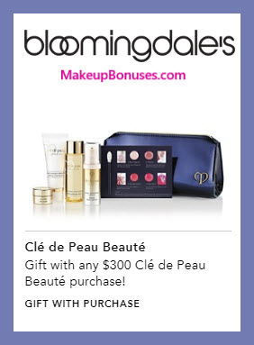 Receive a free 6-pc gift with $300 Clé de Peau Beauté purchase #bloomingdales