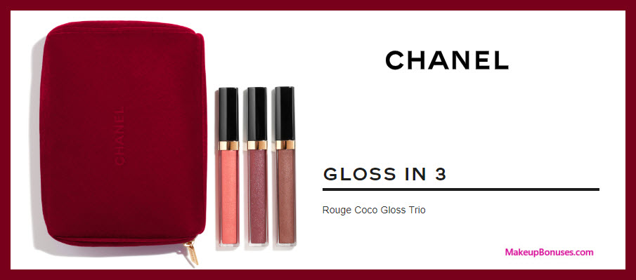 Chanel Gloss in 3 - Rouge Coco Gloss Trio - MakeupBonuses.com #nordstrom