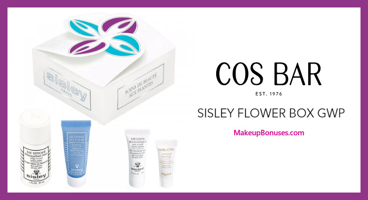 Receive a free 4-pc gift with $250 Sisley Paris purchase #CosBar