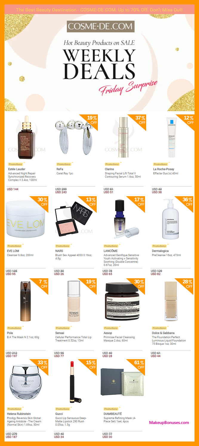 Cosme-De.com Sale - MakeupBonuses.com