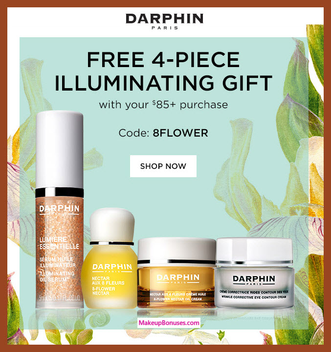 Receive a free 4-pc gift with $85 Darphin purchase #darphin