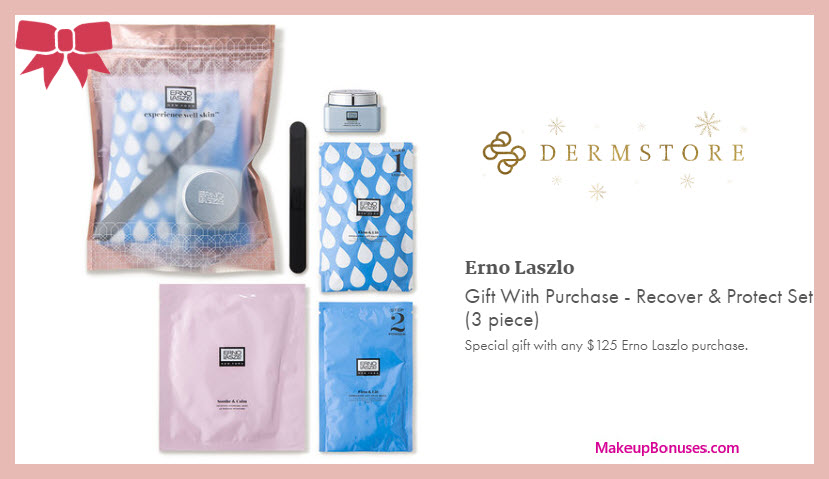 Receive a free 3-pc gift with $50 Erno Laszlo purchase #Dermstore