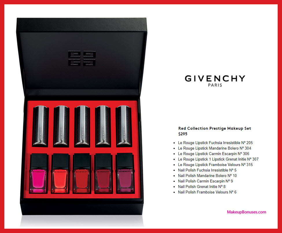 Prestige 10-Piece Lip & Nail Set - MakeupBonuses.com #Givenchy # #saks