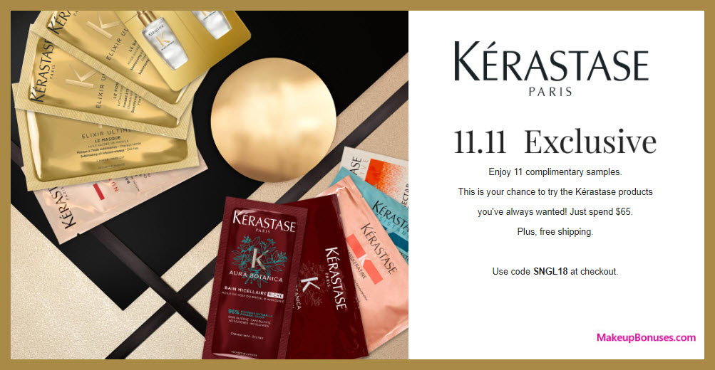 Receive a free 11-pc gift with $65 Kérastase purchase #KERASTASEUSA