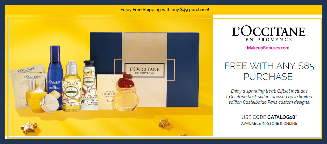 Receive a free 7-pc gift with $85 L'Occitane purchase #loccitaneUSA