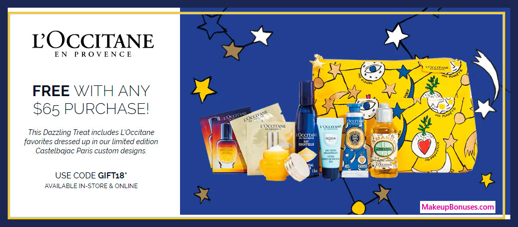 Receive a free 10-pc gift with $65 L'Occitane purchase #loccitaneUSA