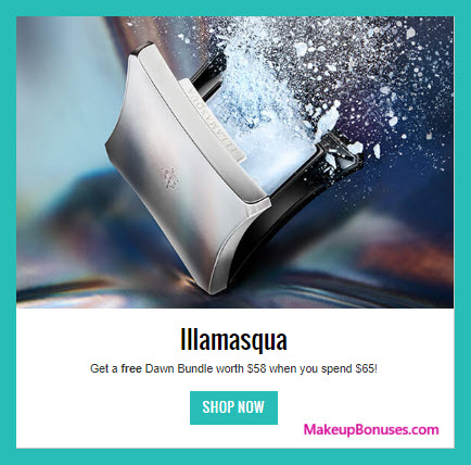 Receive a free 3-pc gift with $65 Illamasqua purchase #lookfantastic