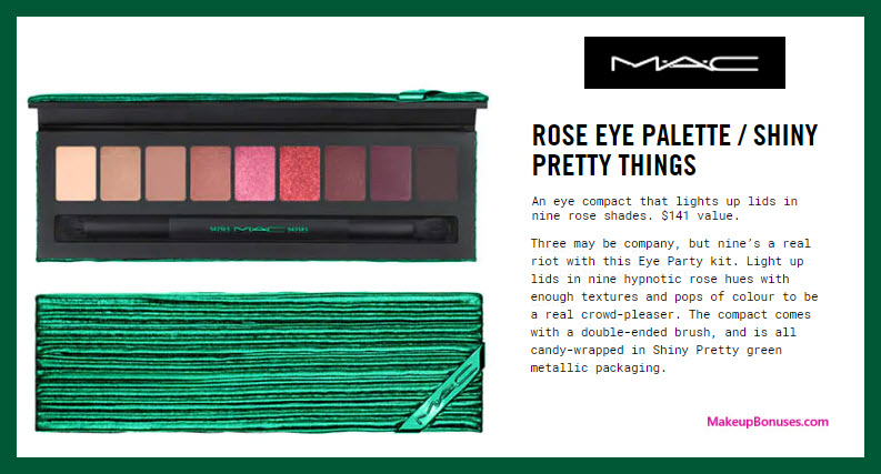 Rose Eye Palette Shiny Pretty Things - MakeupBonuses.com #MACcosmetics