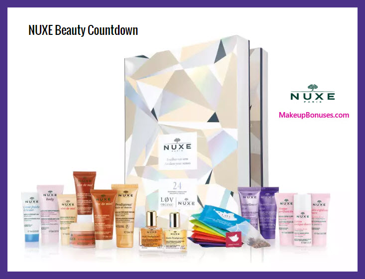 NUXE Beauty Countdown - MakeupBonuses.com # #nuxe #lookfantasticcus #lookfantastic 
