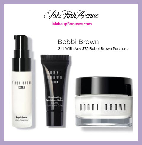 Receive a free 3-pc gift with $75 Bobbi Brown purchase #saks