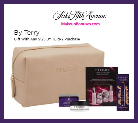Receive a free 5-pc gift with $125 By Terry purchase #saks