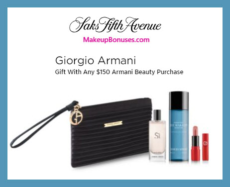 Receive a free 5-pc gift with $150 Giorgio Armani purchase #saks