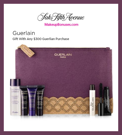 Receive a free 7-pc gift with $300 Guerlain purchase #saks