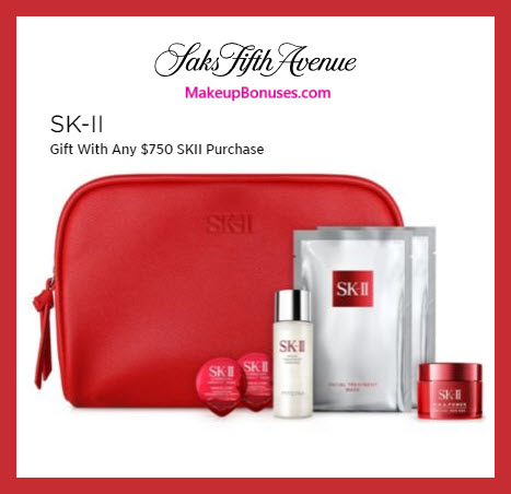 Receive a free 7-pc gift with $750 SK-II purchase #saks