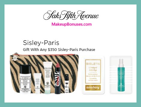 Receive a free 8-pc gift with $350 Sisley Paris purchase #saks