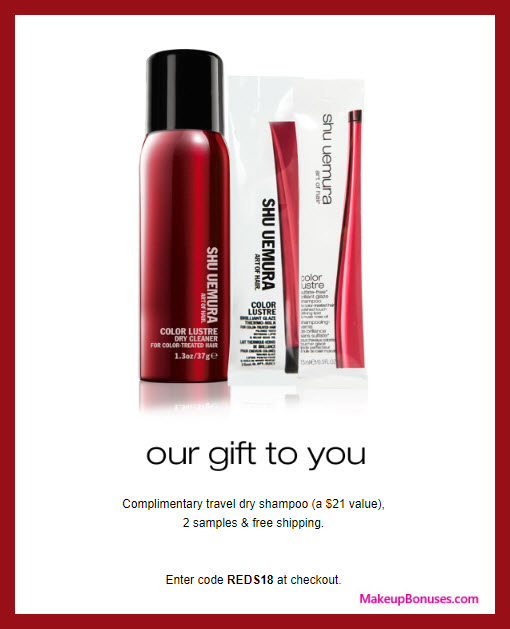 Receive a free 3-pc gift with purchase #Shu_ArtofHair
