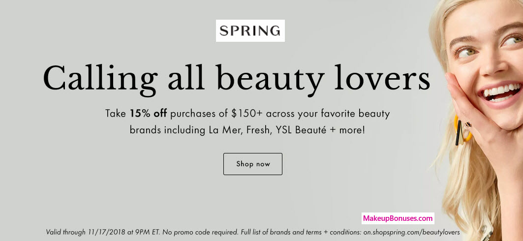 Spring Sale - MakeupBonuses.com