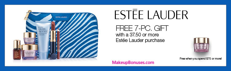 Receive a free 7-pc gift with $37.5 Estée Lauder purchase #ShopStageStores