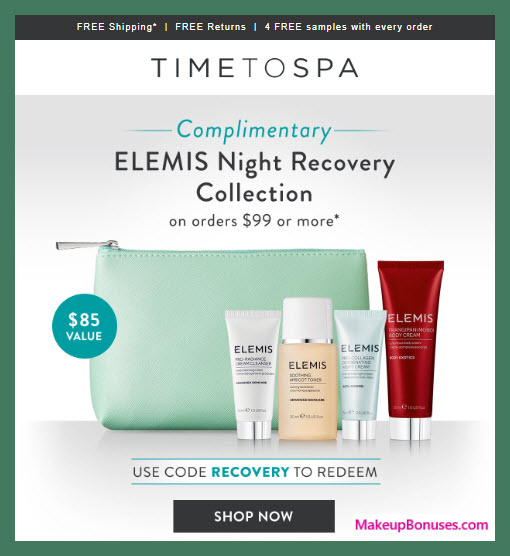 Receive a free 5-pc gift with $99 Multi-Brand purchase #TimeToSpa