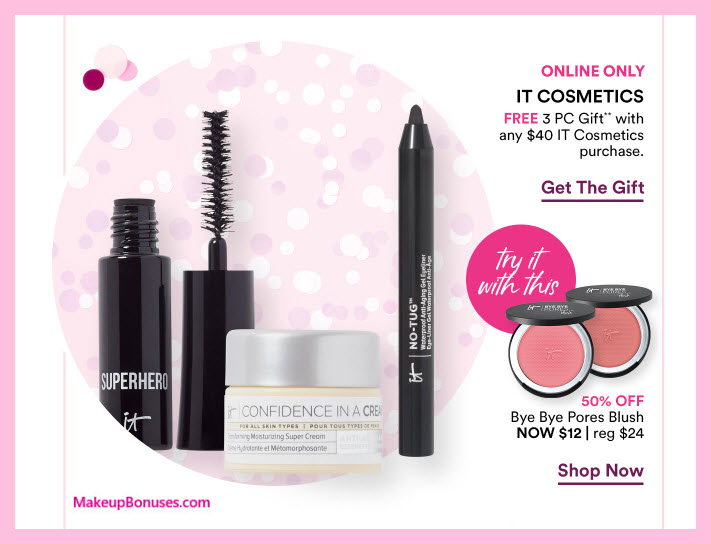 Receive a free 3-pc gift with $40 It Cosmetics purchase #ultabeauty