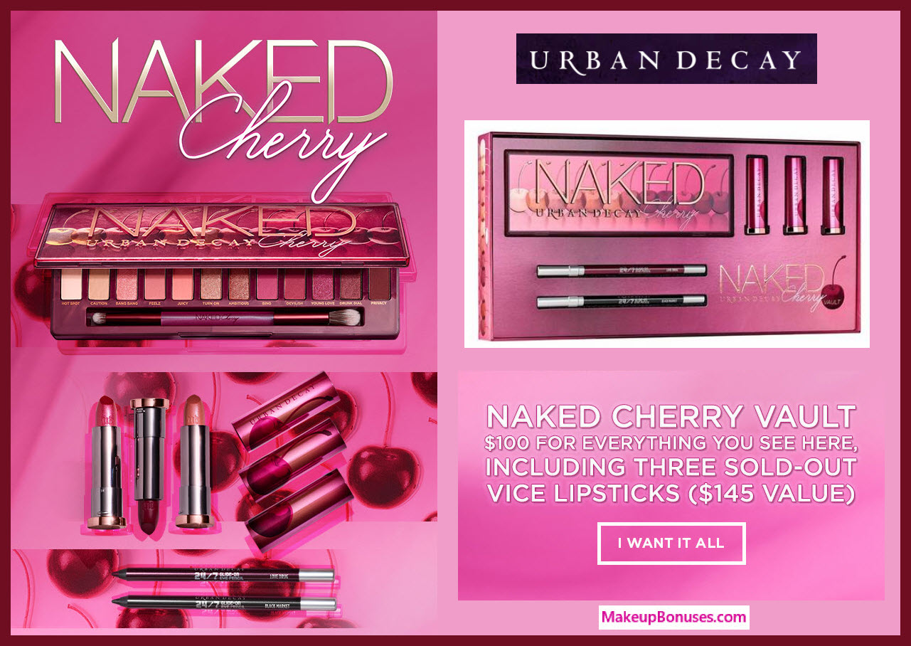 Urban Decay Naked Cherry Vault - MakeupBonuses.com #UrbanDecayCosmetics #UrbanDecay #sephora