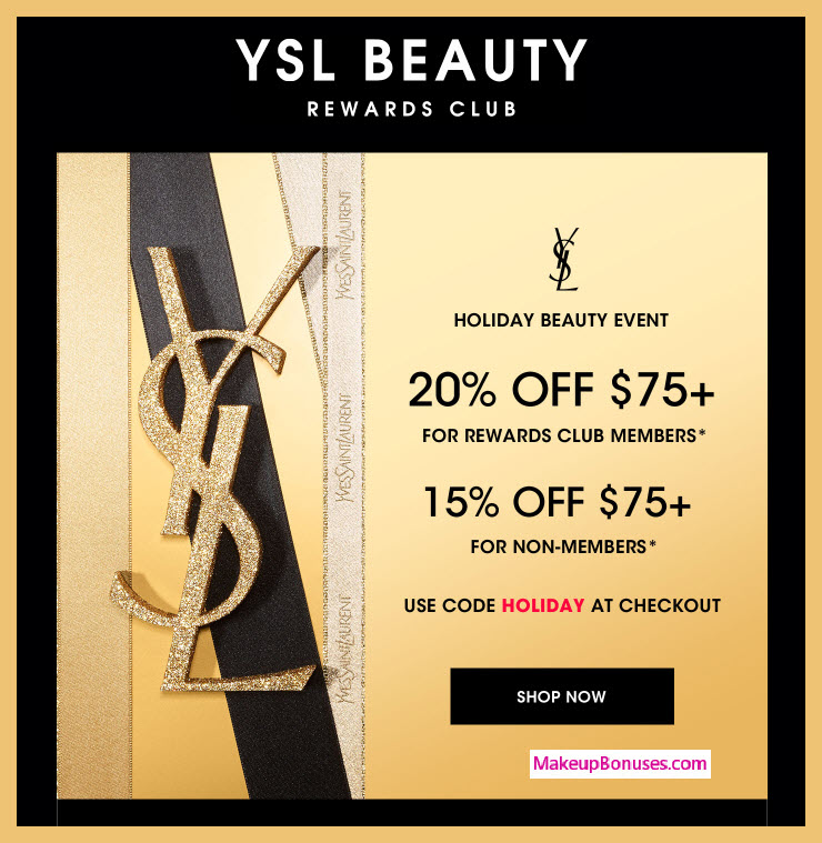 Yves Saint Laurent Sale - MakeupBonuses.com