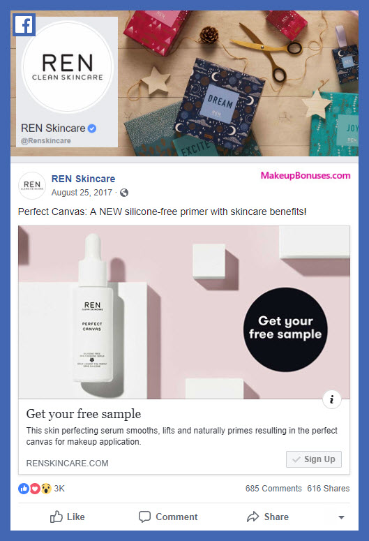 REN Skincare Free Sample - MakeupBonuses.com