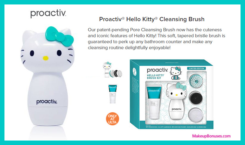 Hello Kitty Brush Kit - MakeupBonuses.com #Proactiv #UltaBeauty