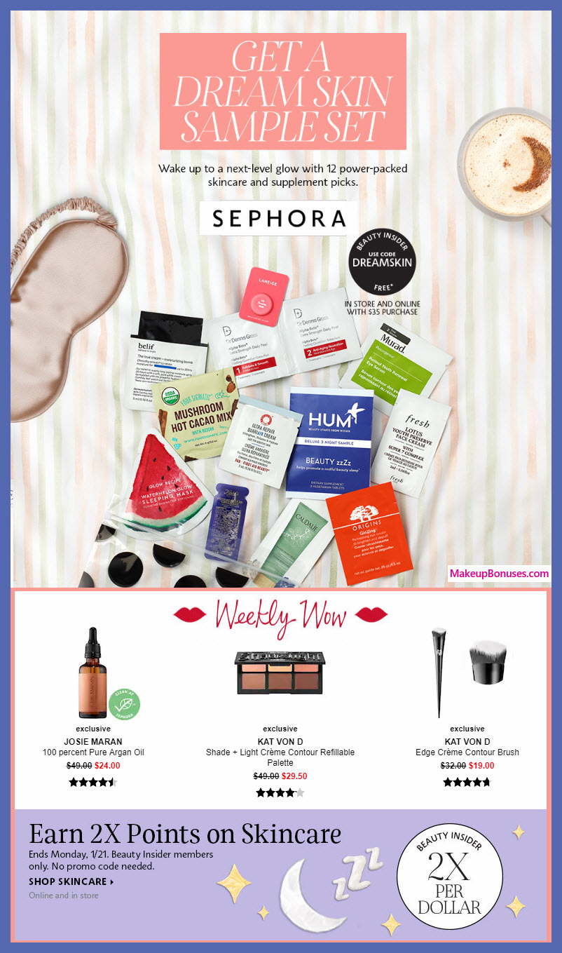 Sephora Beauty Promos - Weekly Wows, 2x Points, Free Bonus Gifts + MORE!!