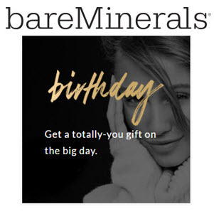 bareminerals free birthday gift 2017