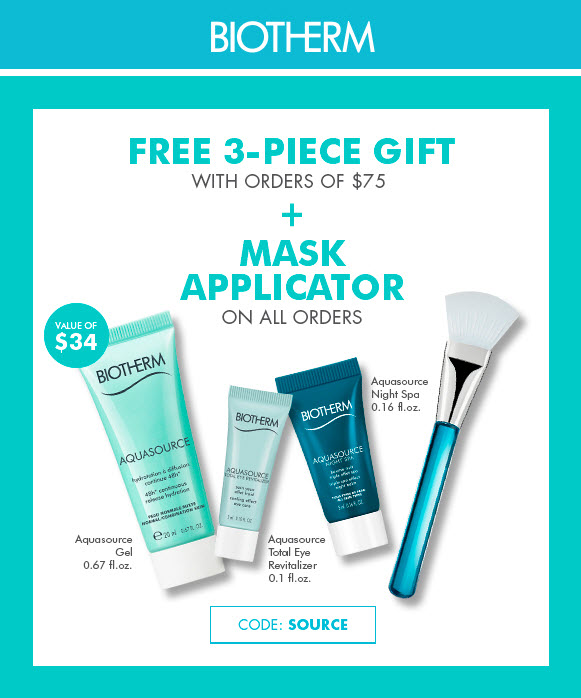 Biotherm Free Gift with Purchase Offers - Makeup Bonuses