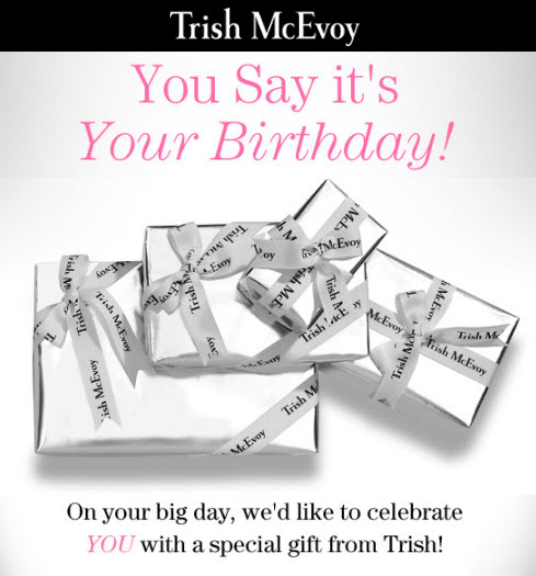 trish mcevoy free birthday gift 2017