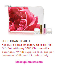 Receive A Free 5 Piece Bonus Gift With Your 300 Chantecaille Purchase