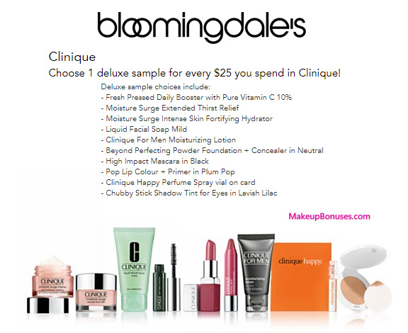 Receive A Free 3 Pc Gift With Your 75 Clinique Purchase