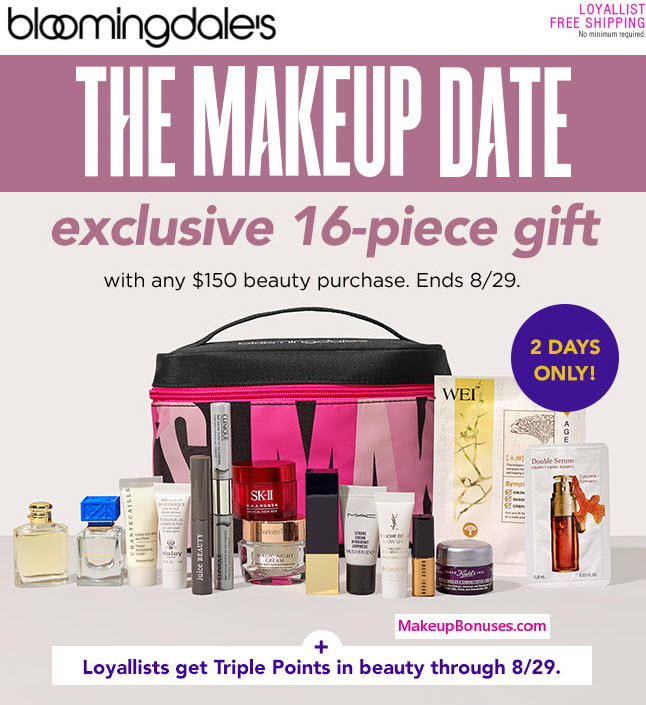 Receive A Free 16 Pc Gift With Your 150 Multi Brand Purchase